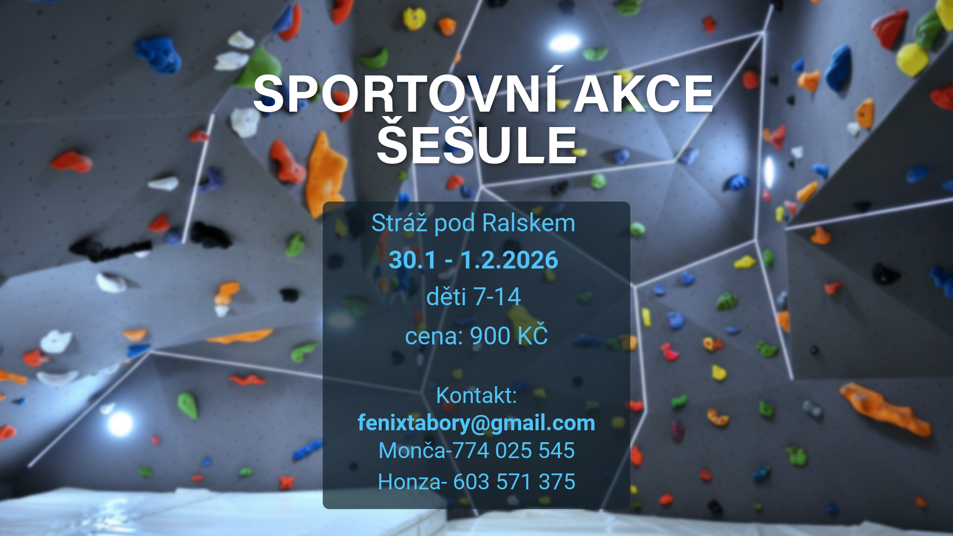 SPORTOVNÍ AKCE ŠEŠULE